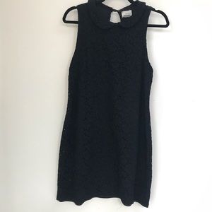 Urban Outfitters Peter Pan Collar Black Lace Dress